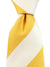 Cesare Attolini Unlined Tie White Orange Stripes