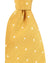 Cesare Attolini Silk Tie Mustard Yellow Grosgrain Mini Dots