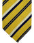 Cesare Attolini Unlined Silk Tie Olive Navy Stripes