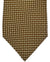 Cesare Attolini Silk Tie Brown White Micro Pattern