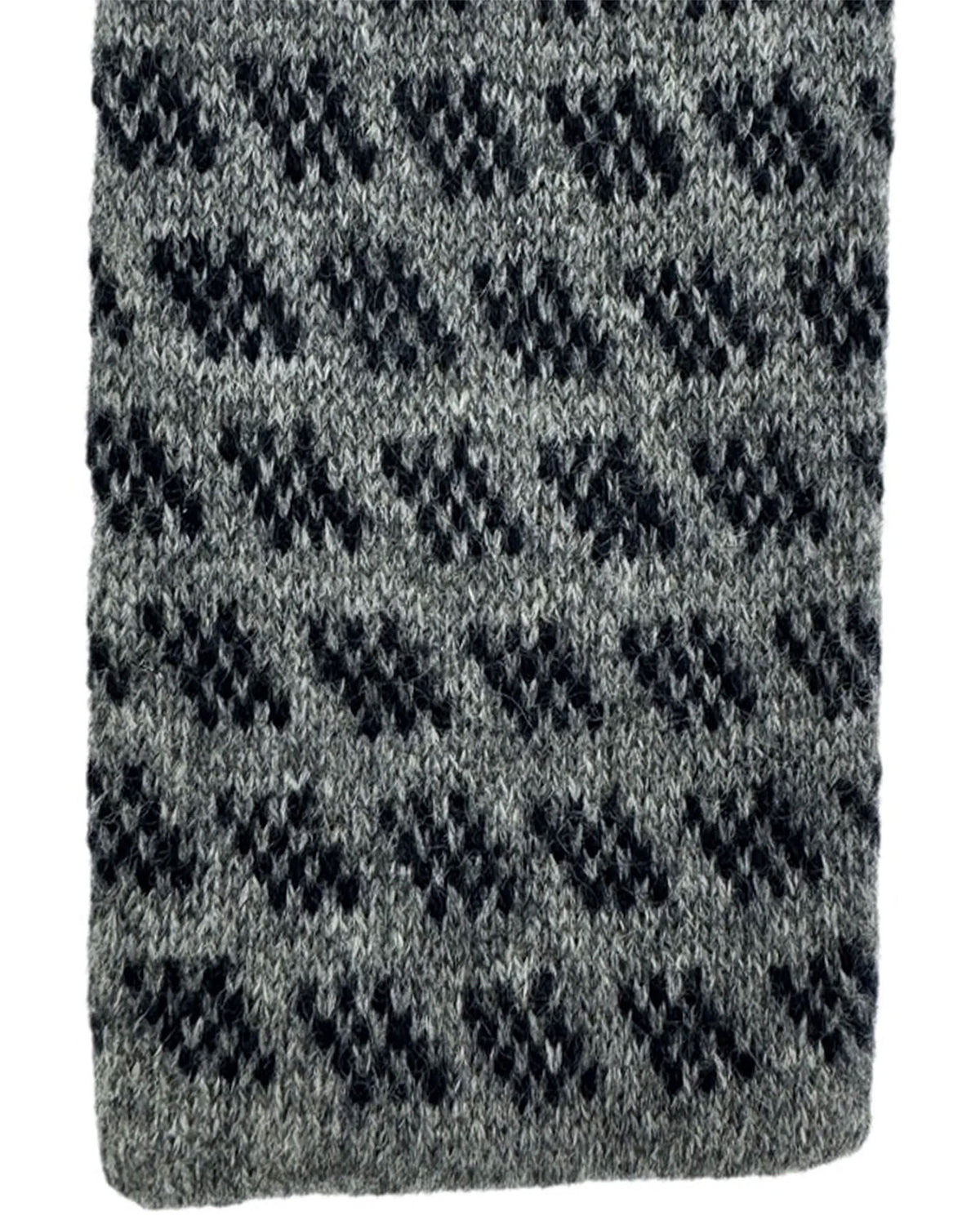 Cesare Attolini Cashmere Gray Textured Knit Tie