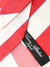 Cesare Attolini Unlined Tie White Red Blue Stripes