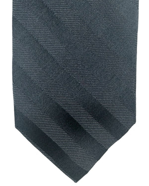 Barba Sevenfold Tie Charcoal Gray Stripes