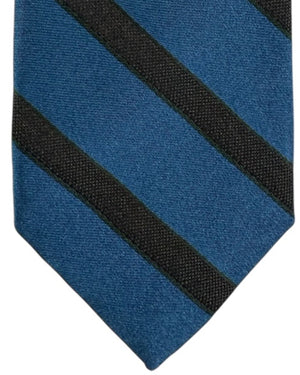Barba Sevenfold Tie Metal Blue Brown Stripes