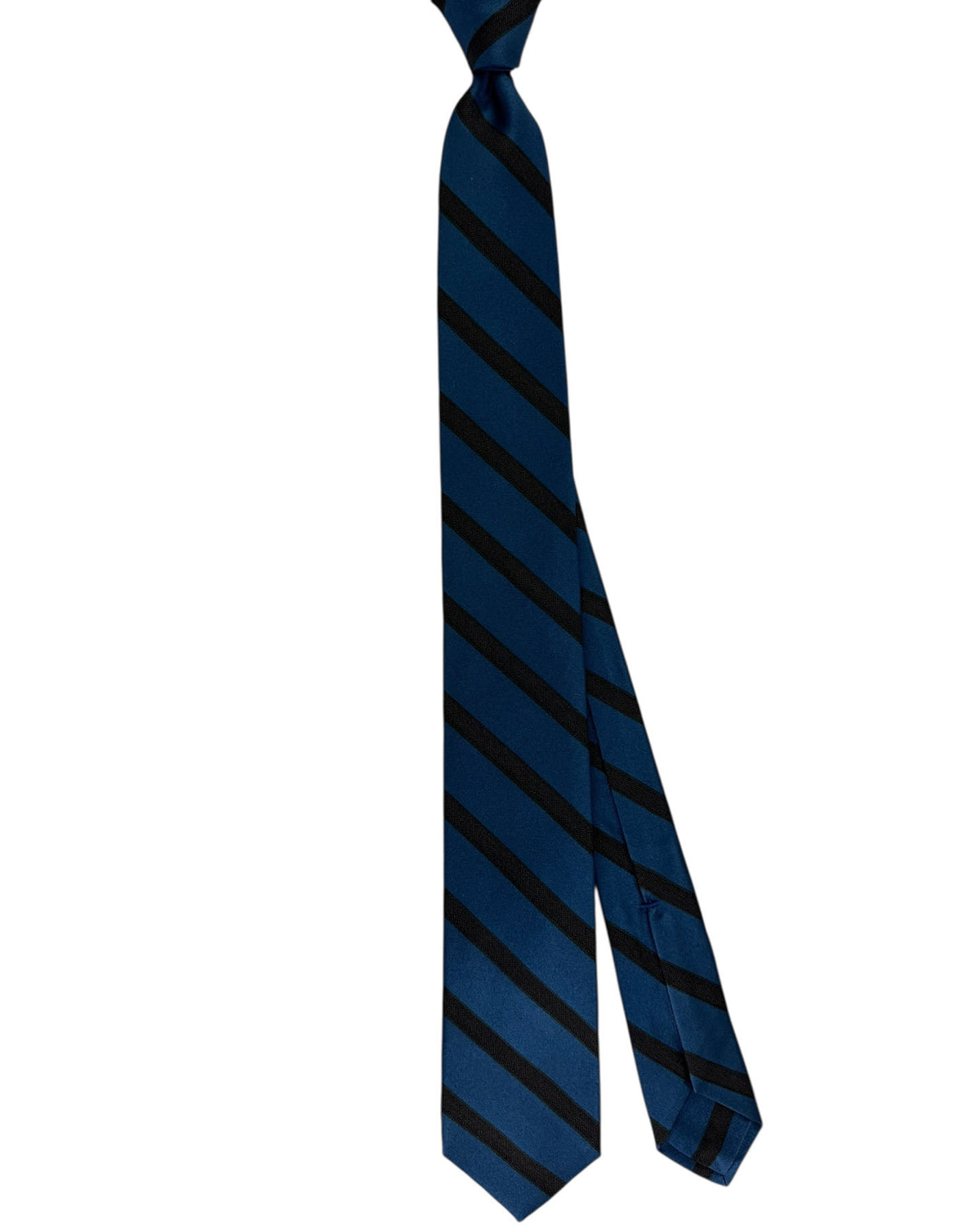 Barba Sevenfold Tie Metal Blue Brown Stripes
