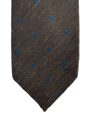 Barba Sevenfold Tie  Polka Dots - Sartorial