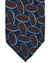 Barba Sevenfold Tie Midnight Blue Brown Ovals Design - Sartorial Neckwear 