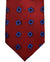 Barba Sevenfold Tie Bordeaux Royal Blue Geometric Design - Sartorial Neckwea