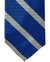 Barba Sevenfold Tie Blue Gray Stripes Design - Sartorial Neckwear