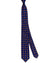 Barba Sevenfold Tie Navy Orange Mini Floral Design - Sartorial Neckwear