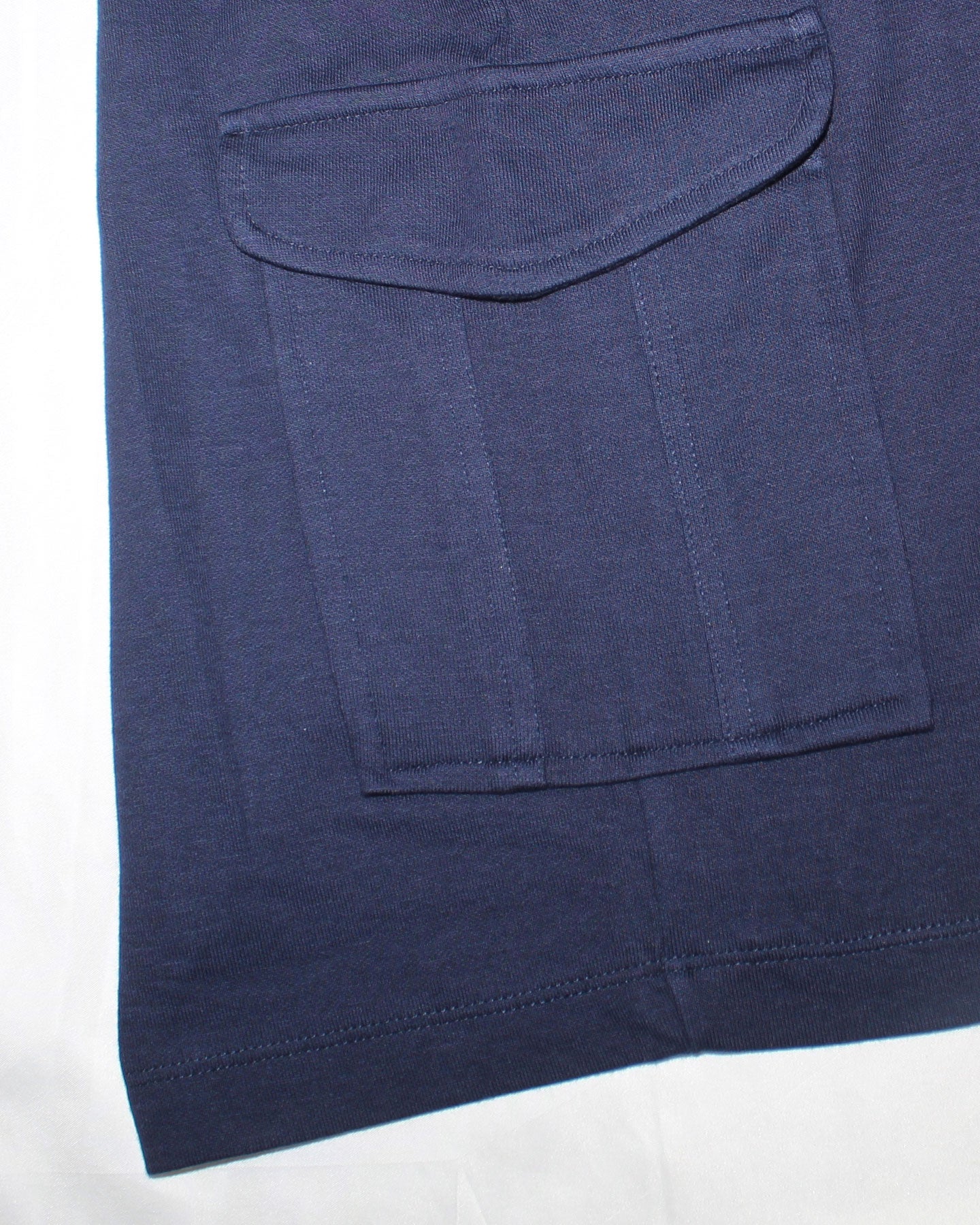 Luigi Borrelli Jogger Shorts Navy Cargo Slim Fit 