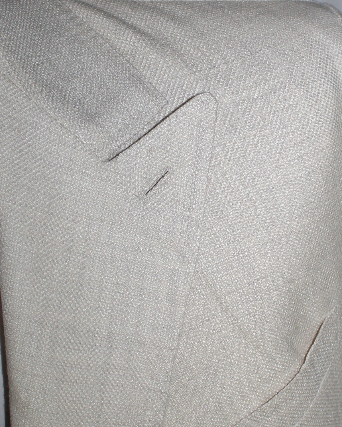Borrelli Sport Coat Light Gray Cotton Linen