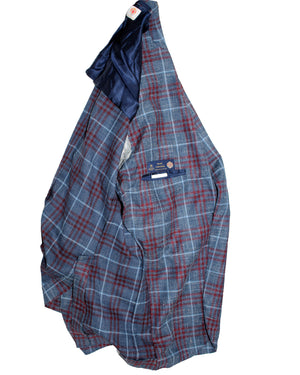Luigi Borrelli Sport Coat Midnight Blue Maroon