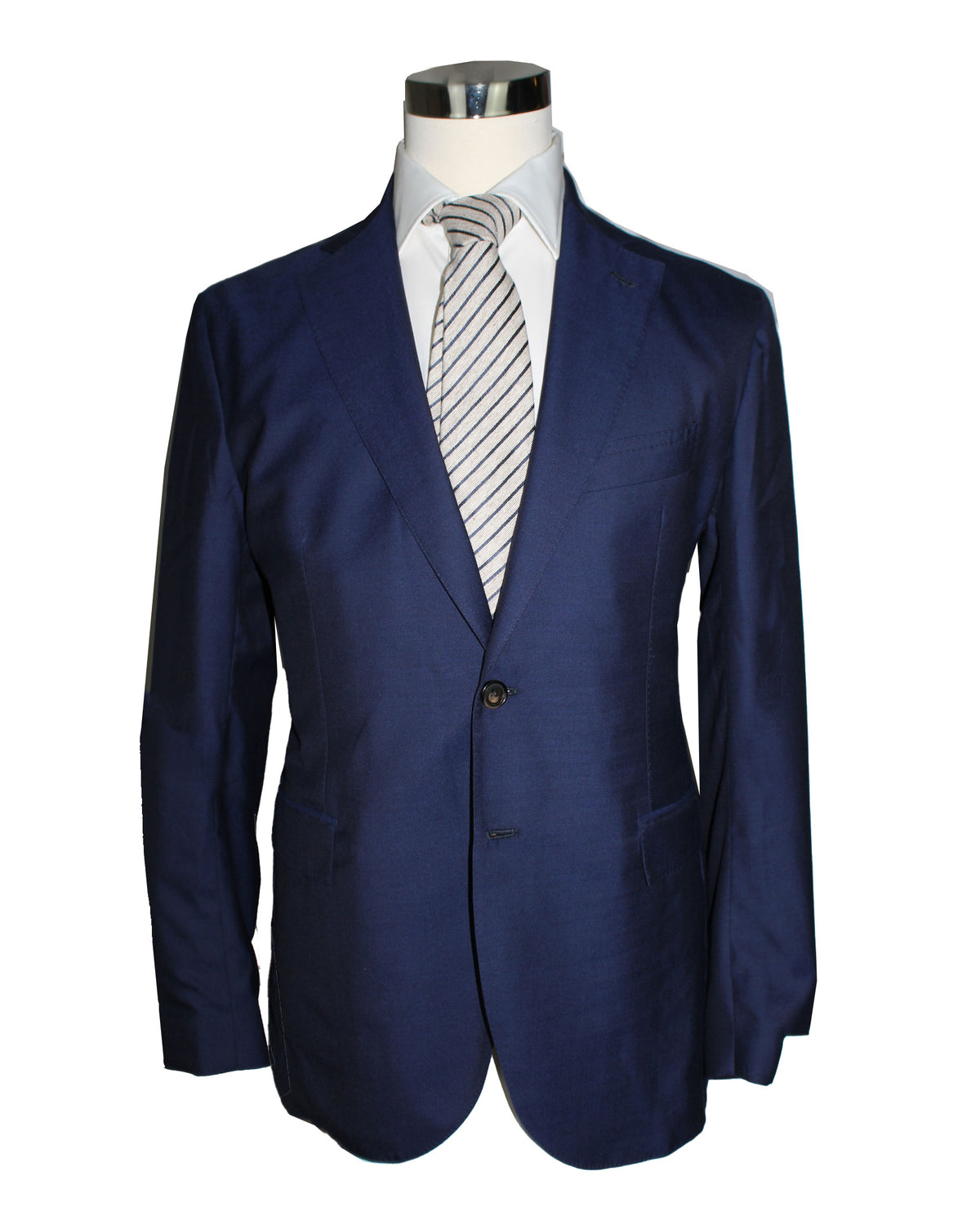 Luigi Borrelli Sport Coat Navy - Unlined - Wool Silk