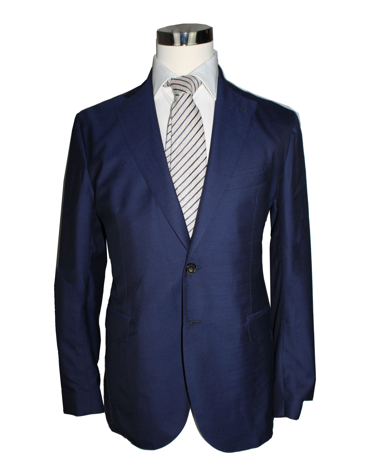Luigi Borrelli Sport Coat Navy - Unlined - Wool Silk