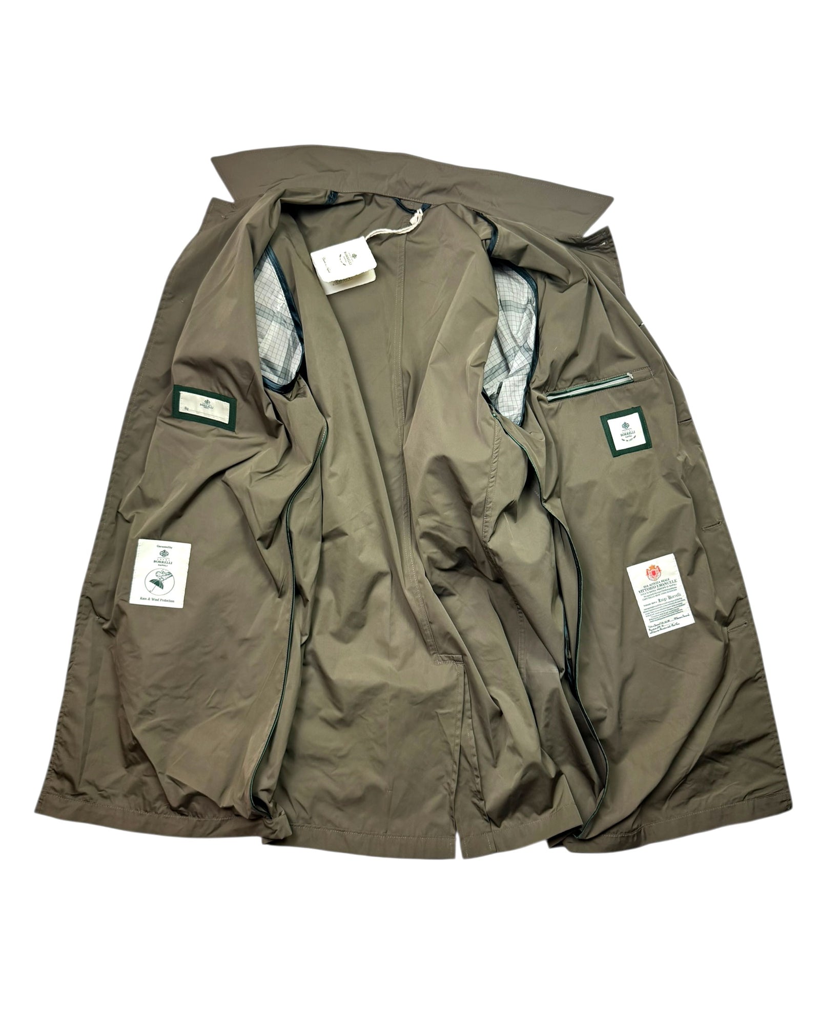 Luigi Borrelli Rain Coat Forest Green