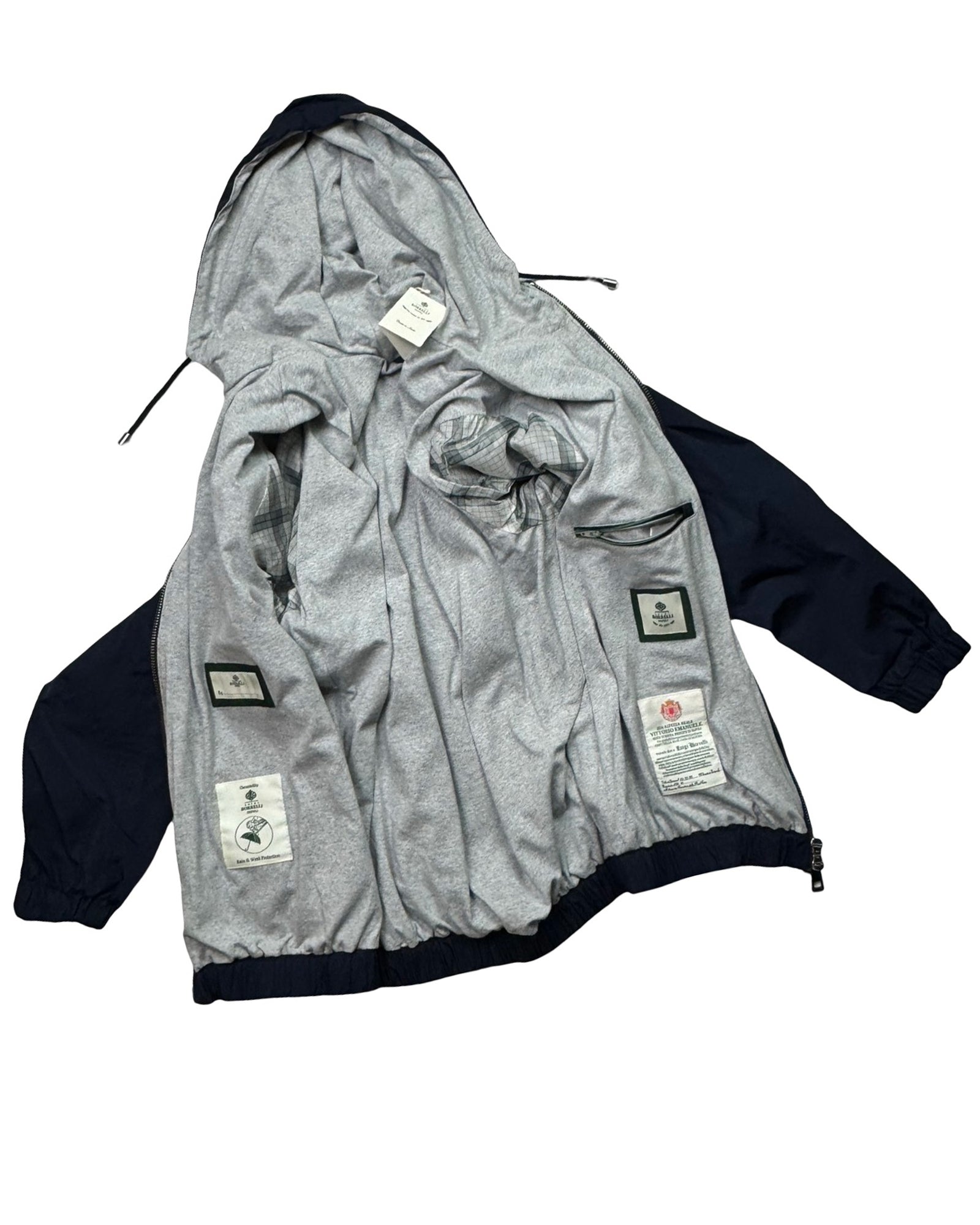 Luigi Borrelli Rain Coat Navy 