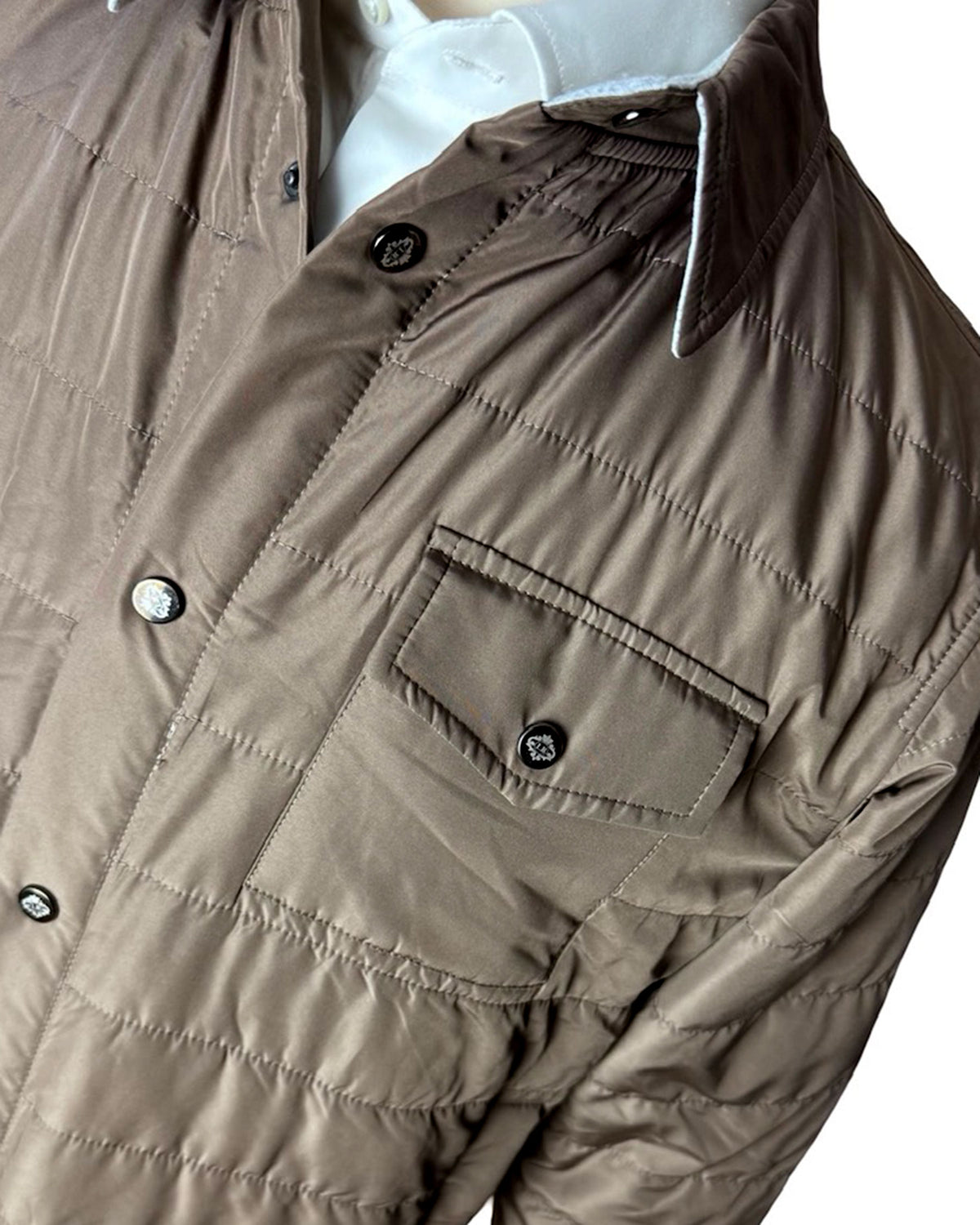 Luigi Borrelli Jacket Brown New