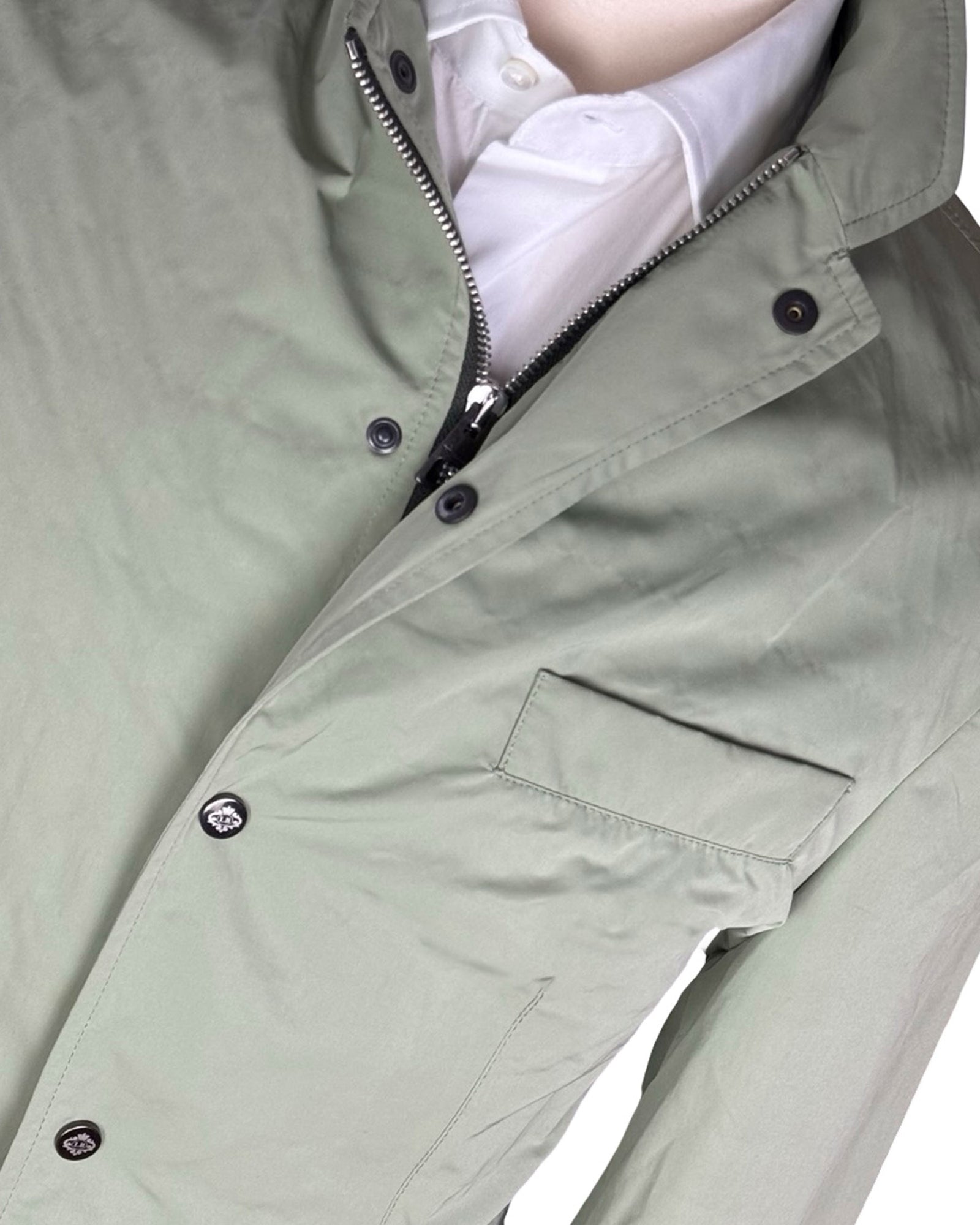 Luigi Borrelli Rain Coat Light Green 