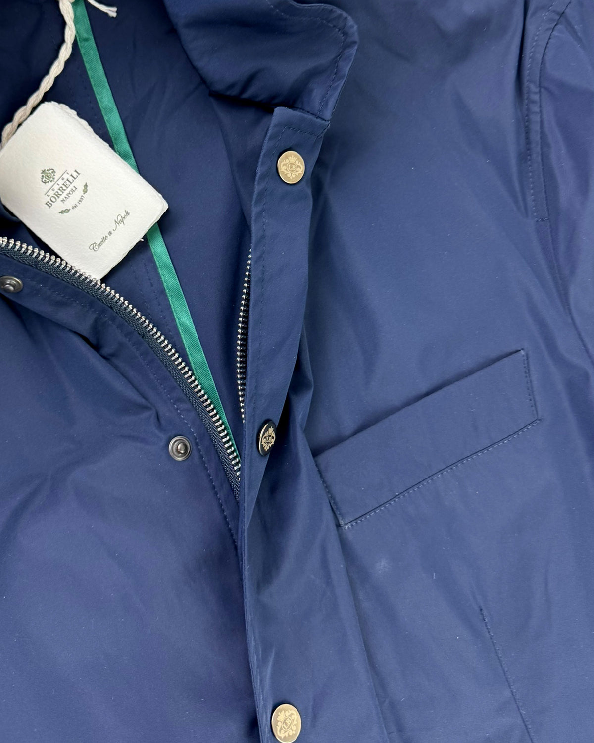 Luigi Borrelli Rain Coat Navy EU 44 / US 34 SALE