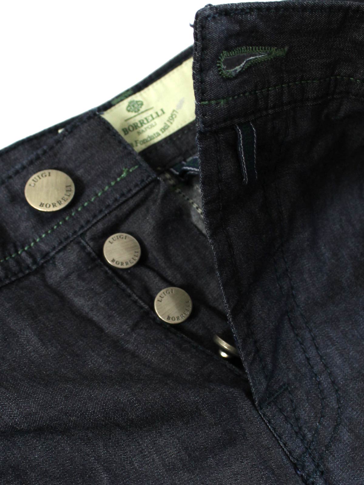 New Borrelli Denim Pants Dark Blue 