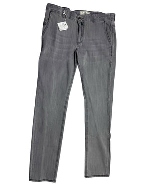 Luigi Borrelli Jeans Gray Denim 34 Slim Fit - Slash Pocket