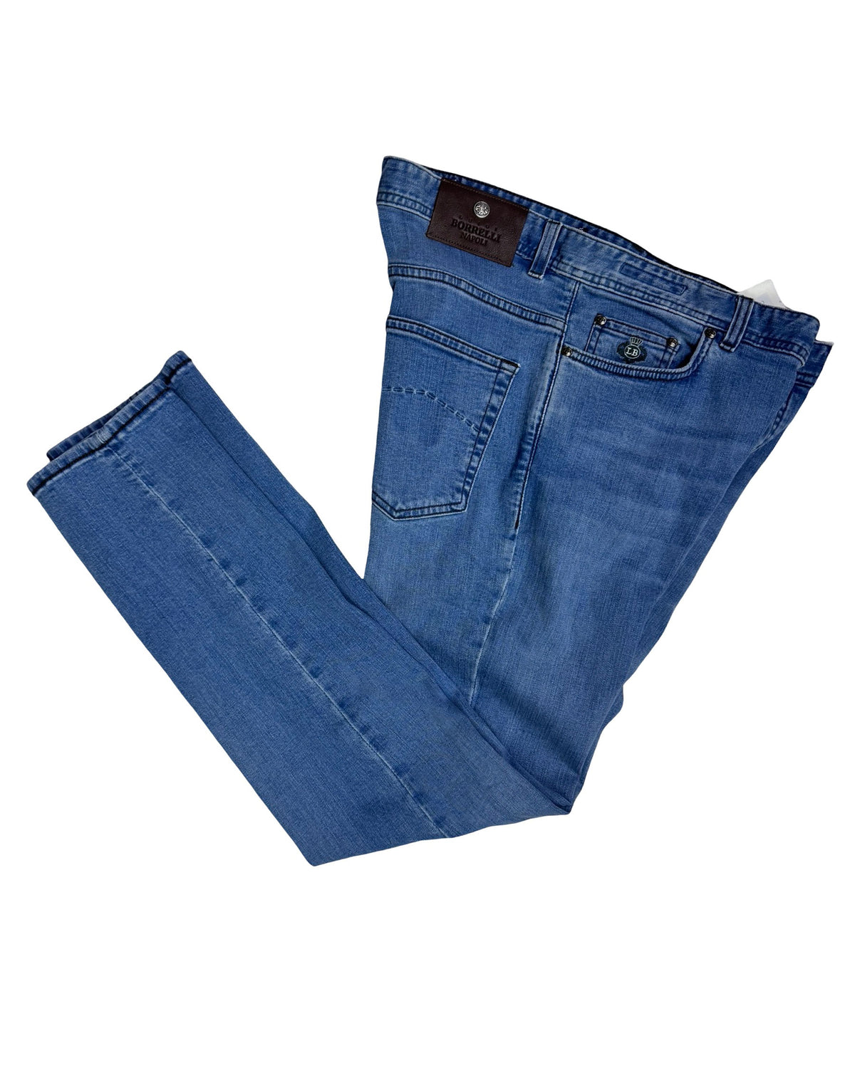 Luigi Borrelli Jeans Denim Blue 34 Extra Slim Fit