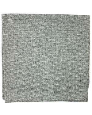 Luigi Borrelli cashmere Pocket Square Heather Gray Solid