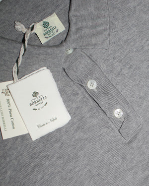 Luigi Borrelli Polo Shirt Gray EU 46 / US 36