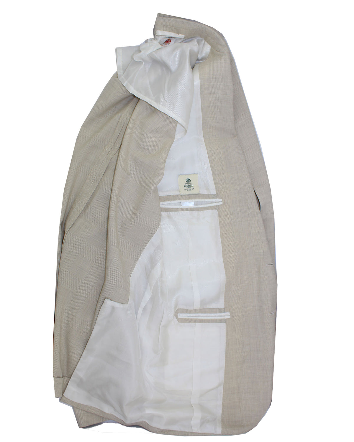 Luigi Borrelli Suit Beige Plaid