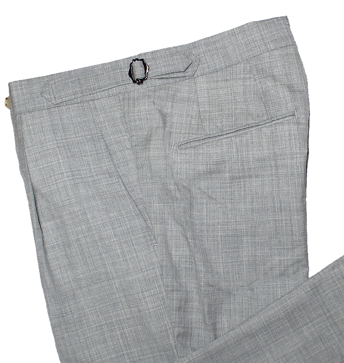 Luigi Borrelli Wool Dress Pants Gray EU 45/ US 29 Slim Fit