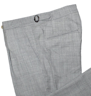 Luigi Borrelli Wool Dress Pants Gray EU 45/ US 29 Slim Fit