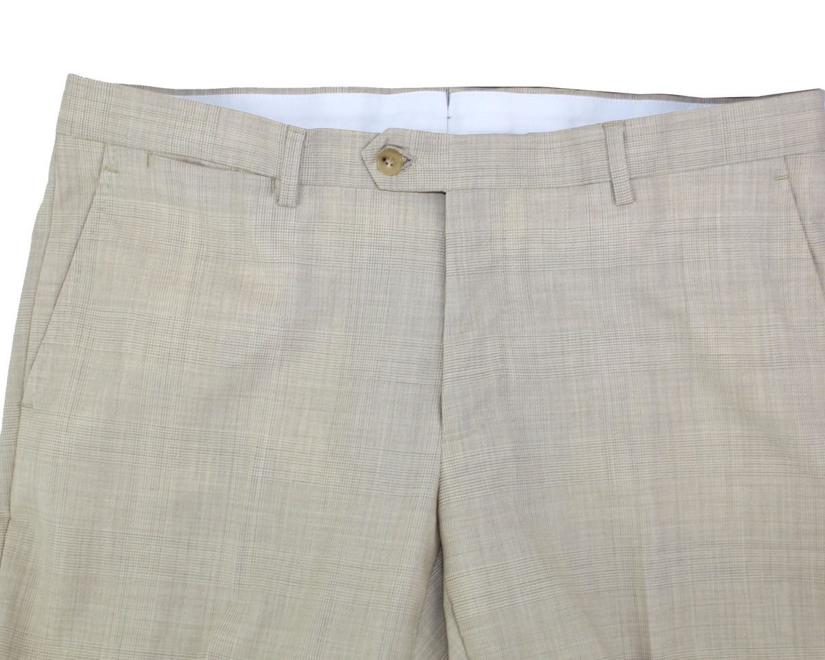 Luigi Borrelli Suit Beige Plaid EU 50/ US 40 L