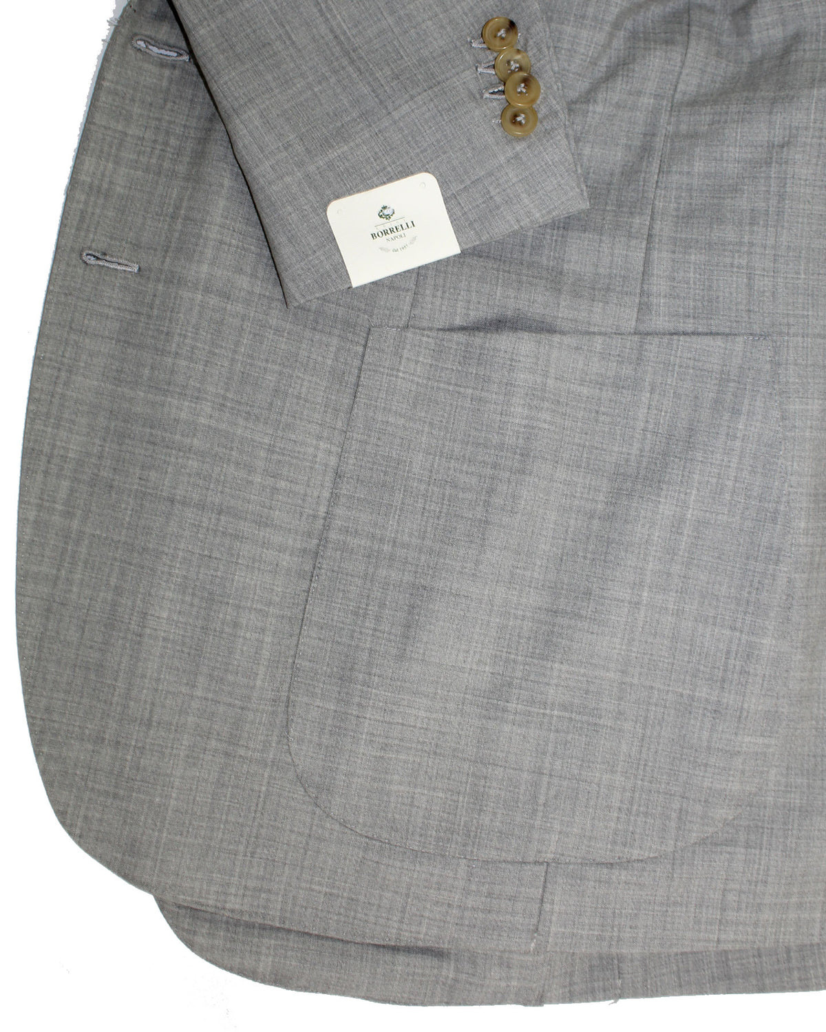 Luigi Borrelli Sport Coat Gray EU 50/ US 40 Wool Silk