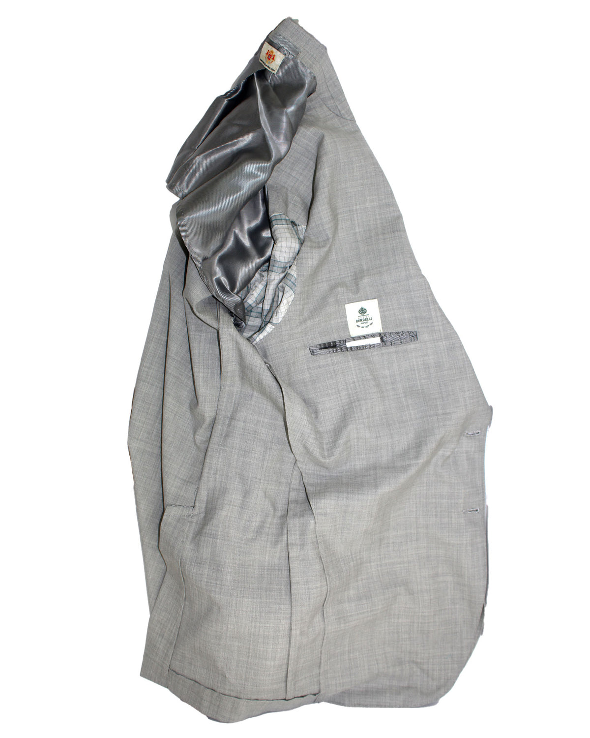 Luigi Borrelli Sport Coat Gray EU 50/ US 40 Wool Silk