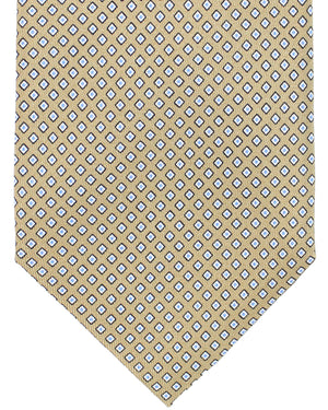 Luigi Borrelli Silk Tie Taupe Geometric