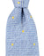 Luigi Borrelli Silk Tie Blue Silver Yellow Mini Dots Design