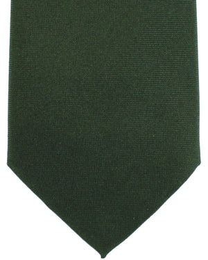 Luigi Borrelli Tie Dark Green Solid