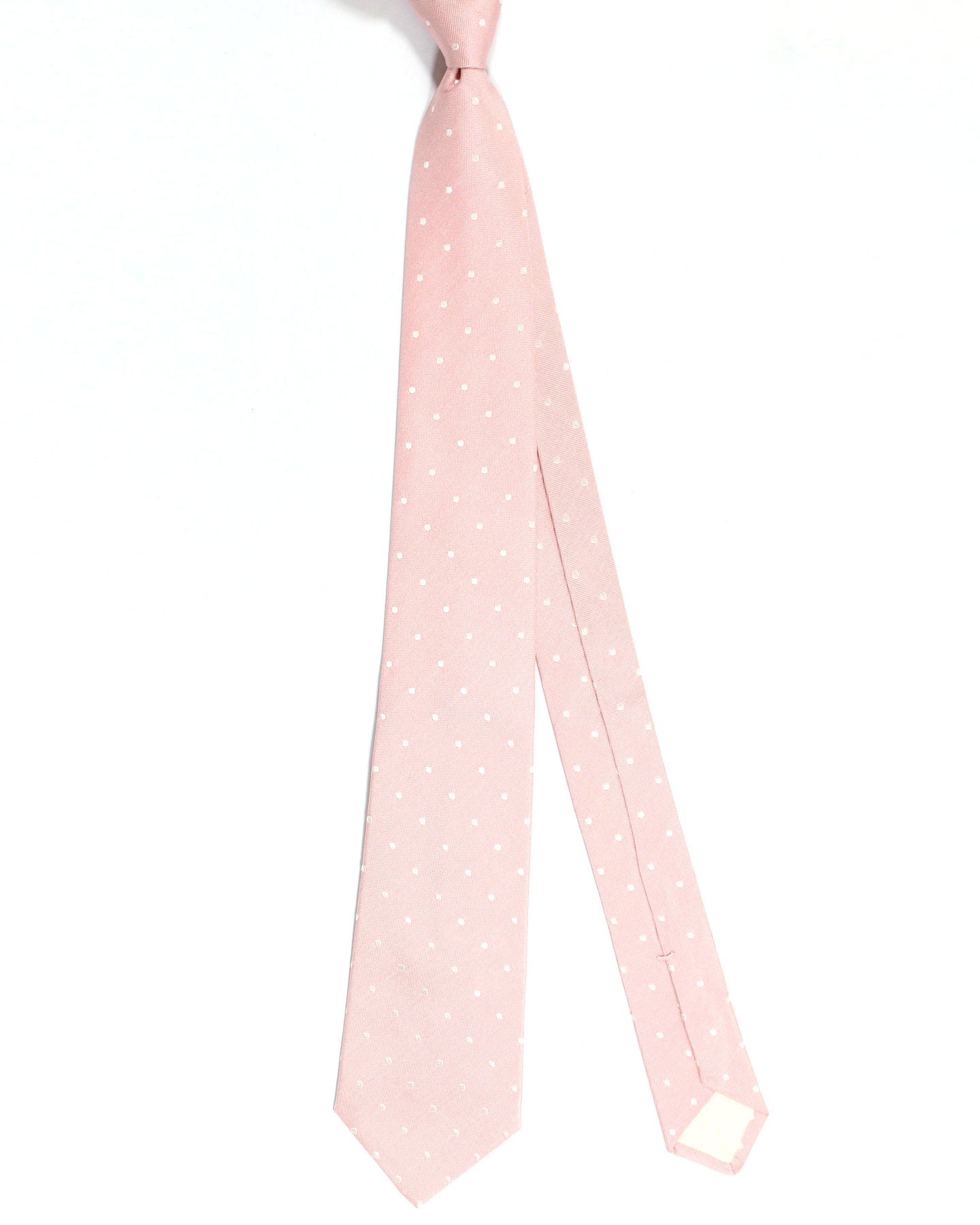 Luigi Borrelli Tie Pink Mini Dots Design