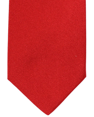 Luigi Borrelli Tie Red Solid Design