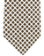 Luigi Borrelli Cotton Tie White Dark Taupe Geometric
