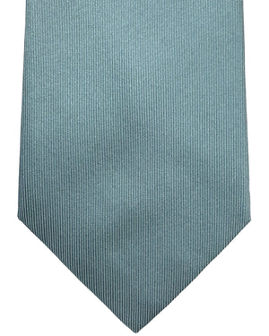 Luigi Borrelli Silk Tie Sky Blue Grosgrain