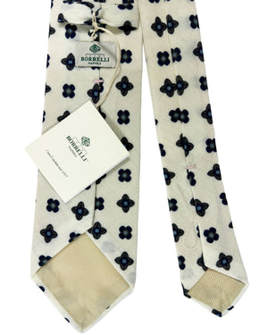 Luigi Borrelli Wool Tie White Classic Italian - SALE