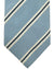 Luigi Borrelli Silk Tie Blue Silver Navy Stripes