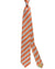 Luigi Borrelli Silk Tie Orange Royal Blue Stripes