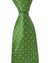 Luigi Borrelli Silk Tie Green Silver Mini Dots