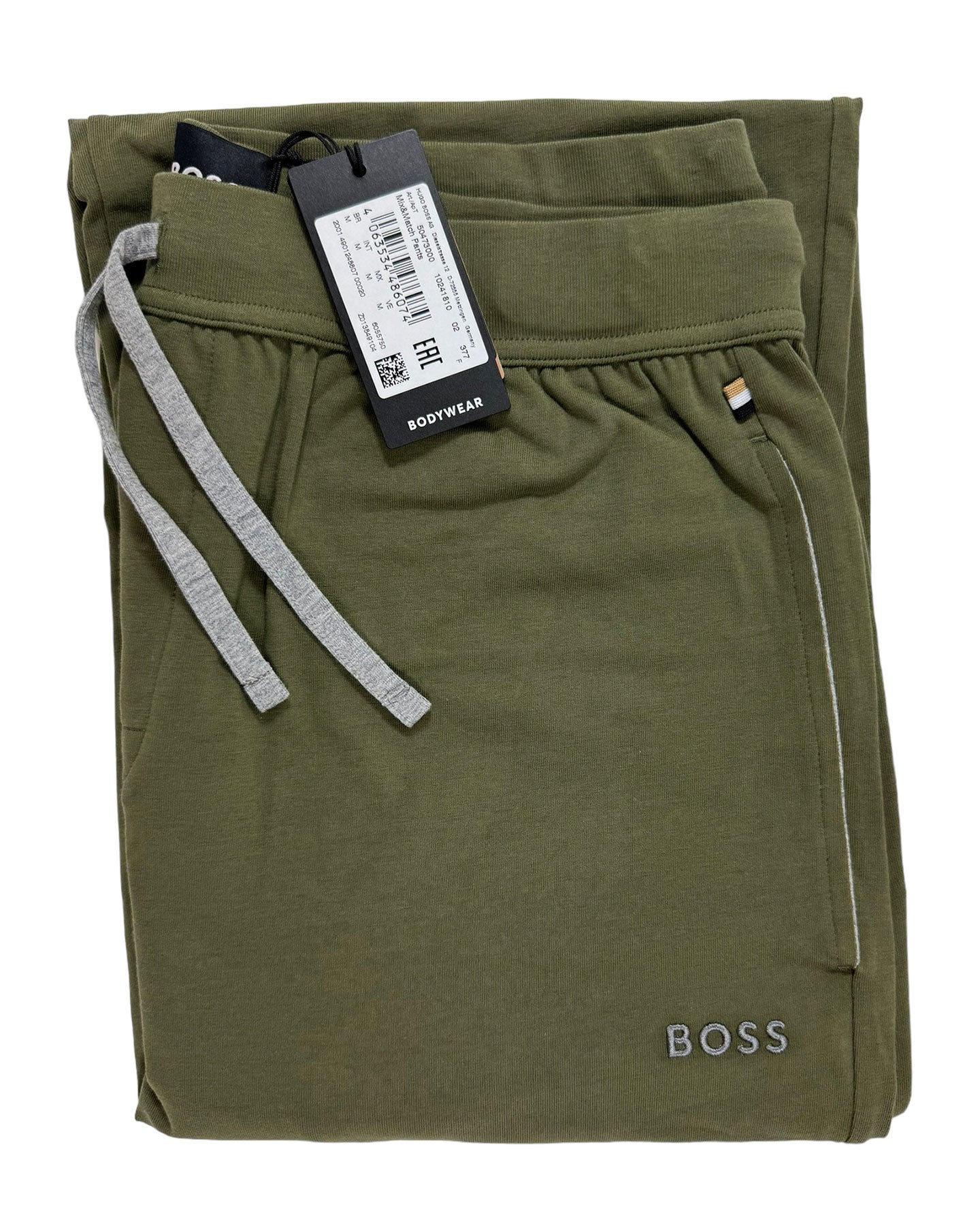 Hugo Boss Lounge Jogger Military Green Logo M Loungewear Sweatpants