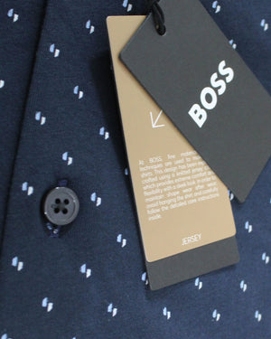 Hugo Boss Shirt Midnight Blue Pattern - Slim Fit S