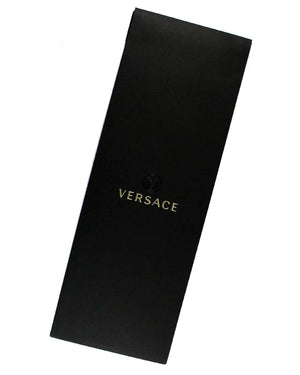 Versace Tie Dark Blue Ornamental Medusa Design