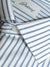 Brioni Dress Shirt White Navy Blue Stripes Slim Fit